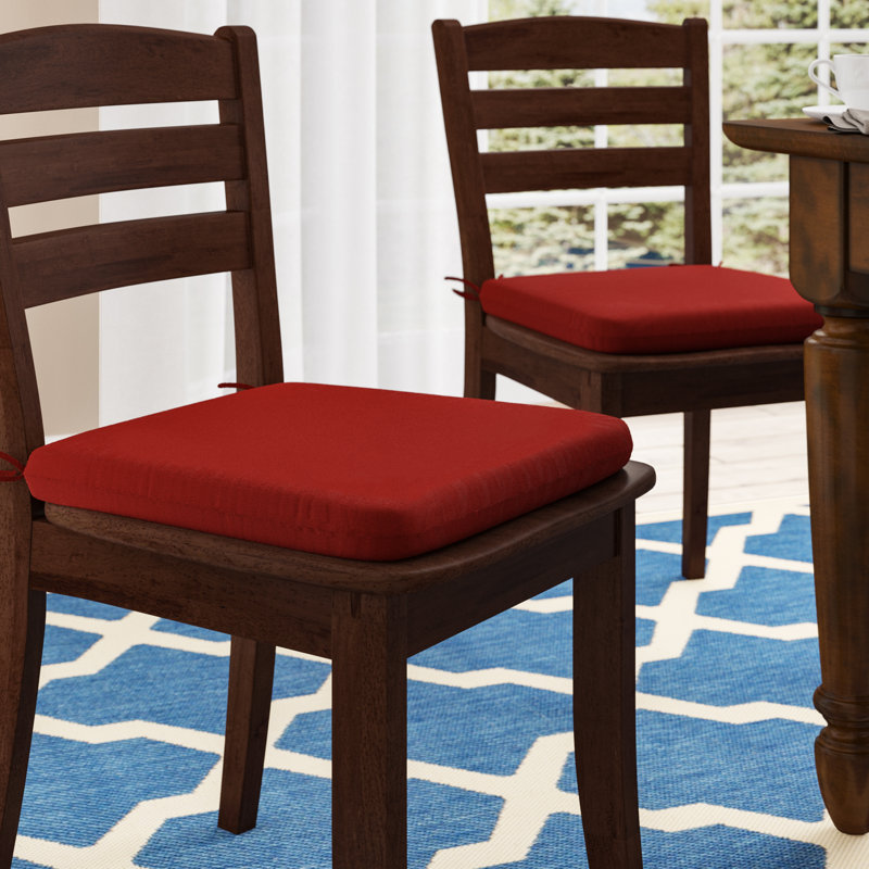 Charlton Home® Premium Indoor/Outdoor Dining Chair Cushion
